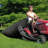 Lawn Tractor Leaf Bag - 54 Cubic Foot Standard Leaf Bag - 112-Inch Opening – For 2 Bag Material Collection Systems – Ride-On Lawnmowers - Heavy Duty Material – Fast & Easy Leaf Collection
