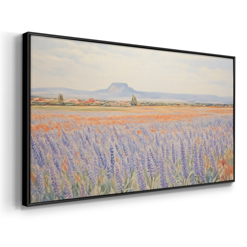 Série paysage - Cxxxiv - Toile tendue avec châssis encadré - Prêt à être accroché, Noir, H 21 po x l 41 po