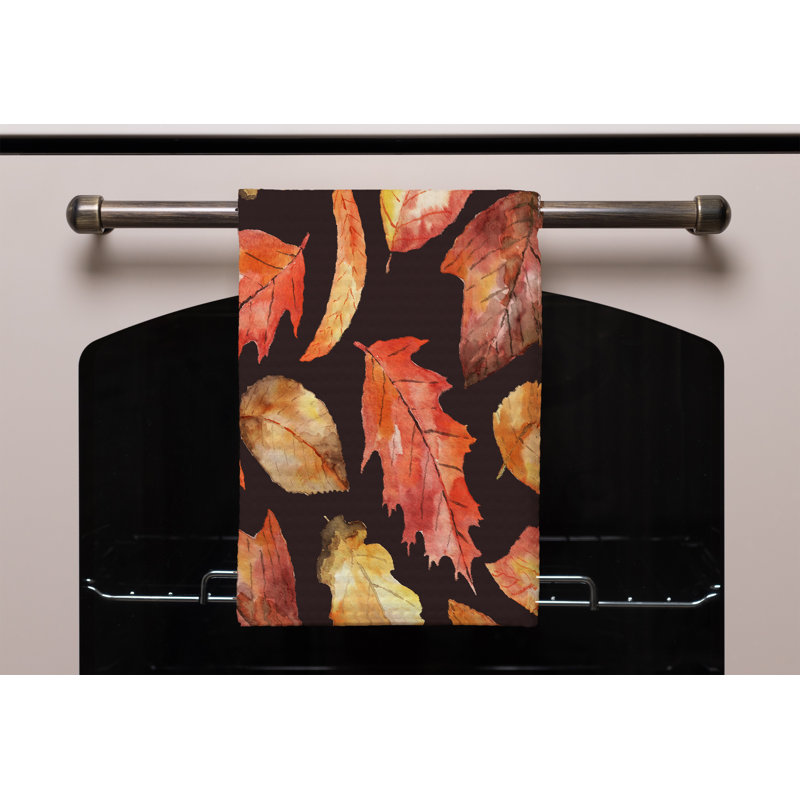 Cotton Floral Waffle Kitchen Towel