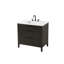Meuble-lavabo simple 36 po en chêne chocolat-849997516-849997504
