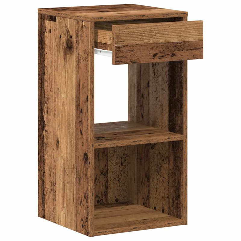 Rontavius 35cm W Manufactured Wood Bedside Table, Set of 2, Reclaimed Wood