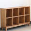 Bibliothèque de rangement en bois massif