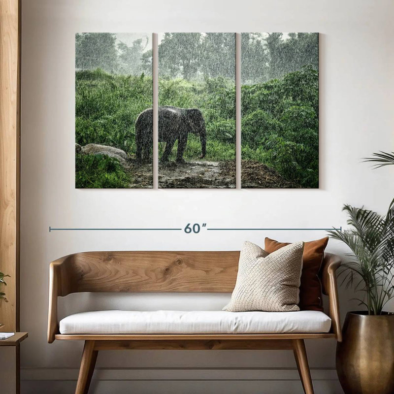 Brampt Elephant Rain Bath, 32" H x 50" W