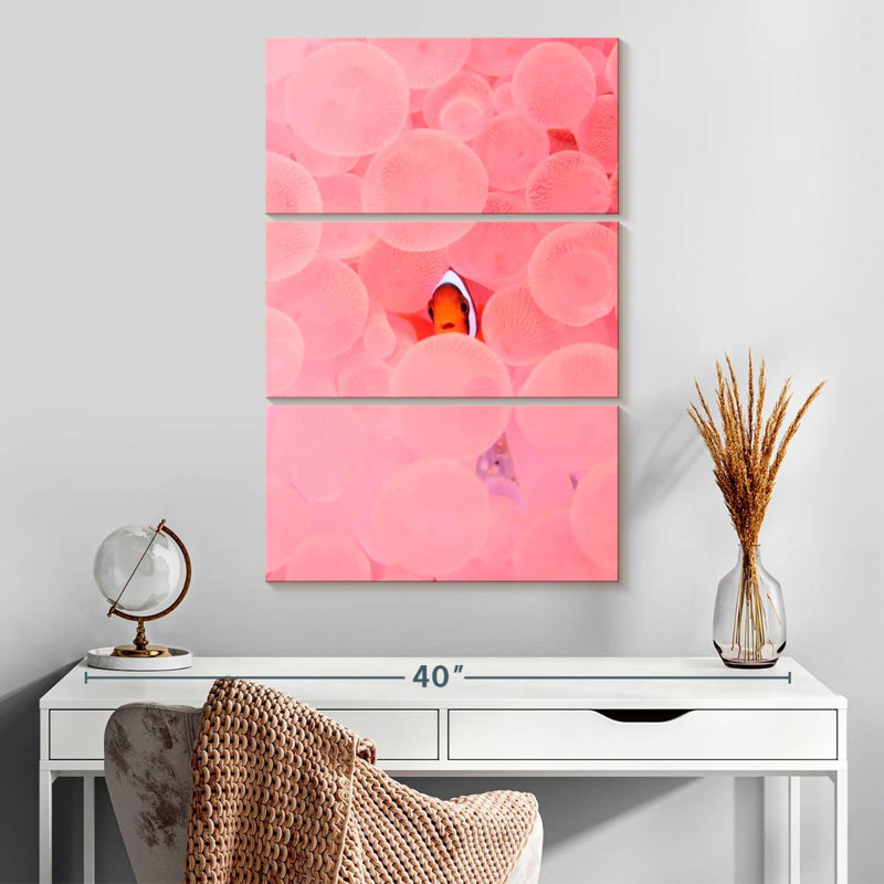 Habitat rose poisson-clown, H 32 po x l 20 po