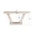 60"Long Distressed  2-Tier Wooden Console Table-1034596157