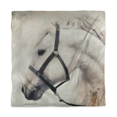 White Horse Duvet Cover | Western Farm Animal Home Decor
