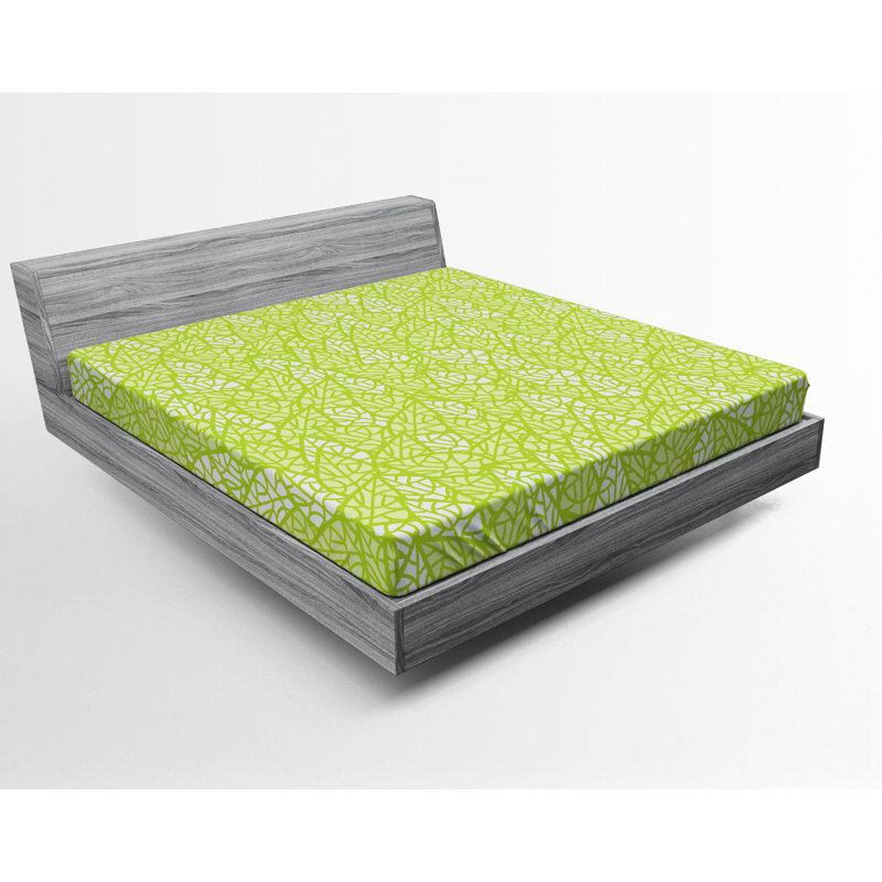 Microfiber Floral Fitted Sheet, Queen Fitted Sheet