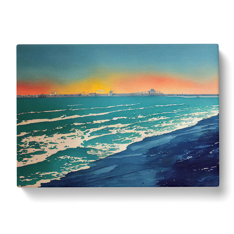 Beach In Vol.4 - Wrapped Canvas, 35cm H x 50cm W x 3cm D