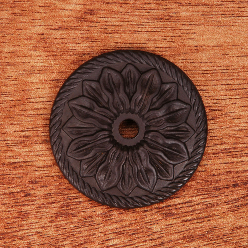 Plaque de bouton de fleur BP Series, Bronze huilé