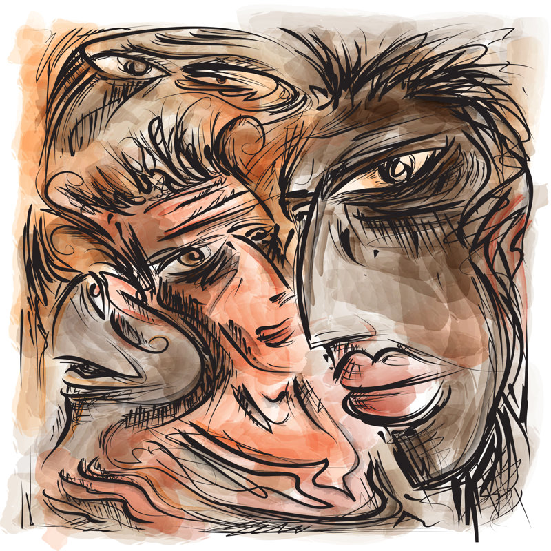 Faces - Wrapped Canvas Print, 91cm H x 91cm W x 3.8cm D