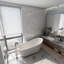 Baignoire de trempage autoportante en acrylique 63 po. X 29 po.