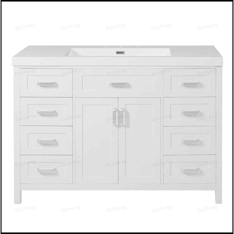 Meuble-lavabo 48 po avec lavabo, Blanc