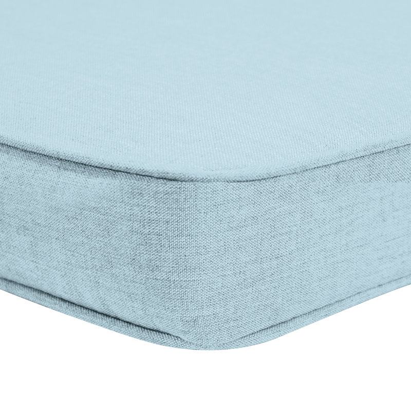 Coussin de chaise longue intérieur / extérieur Sunbrella®, L 44 po x P 18 po, Toile toile Sunbrella® bleu ciel