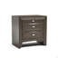 Table de chevet 1Pc Table de chevet en bois massif avec poignées 2 tiroirs-1424234150