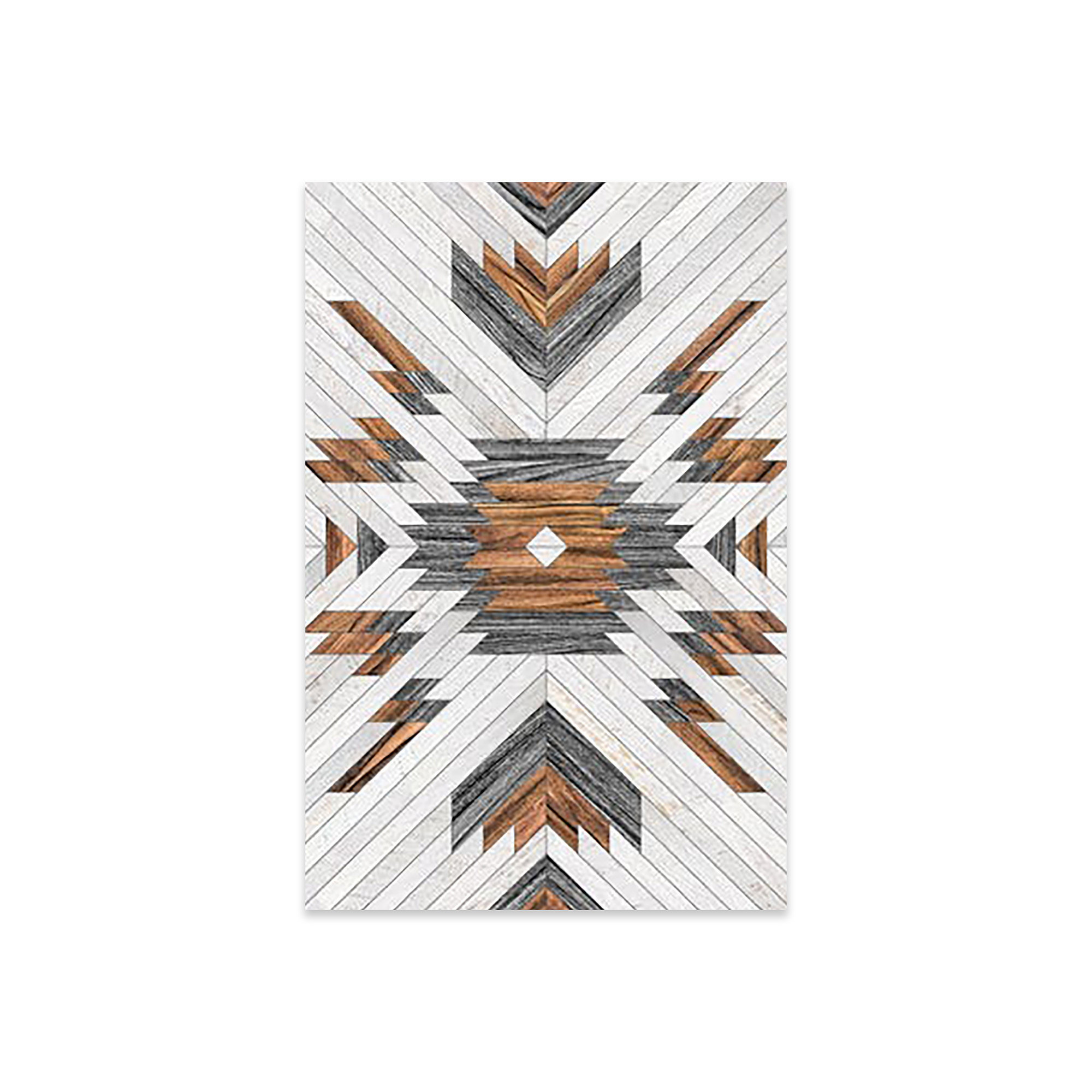 Tribal Aztec Pattern Faux Leather Sheet/printed Faux Leather 