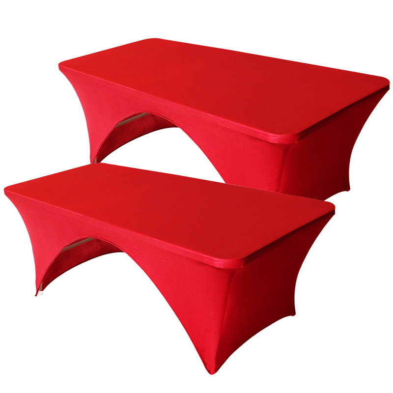 Housses pour table pliante rectangulaire Eider & Ivory ™, 48 po x 30 po, Rouge, 2