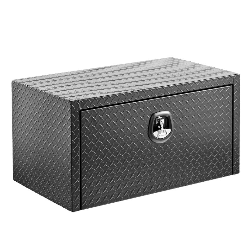 36 po, aluminium, coffre à outils, conception imperméable, loquet moulé sous pression, profil élégant, boîte à outils en aluminium optimisée sous le lit, serrure et clés, conception robuste, conception légère et robuste
