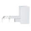 Lit escamotable simple avec tablettes de chevet et garde-robe