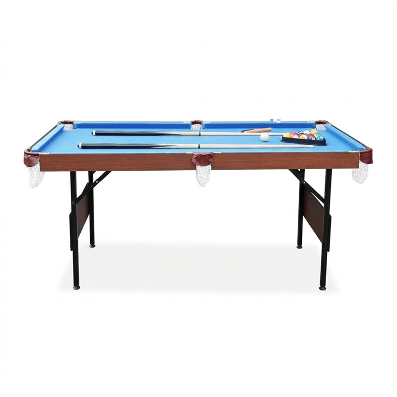 Table de billard multi-jeux pliable 3-en-1 5,5 pieds Rack Crucis, Bleu