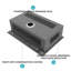 Évier de cuisine à cascade encastrée 33 po - 33 po x 22 po x 10 po à évier simple en acier inoxydable de calibre 16 avec poste de travail et robinet lavable
