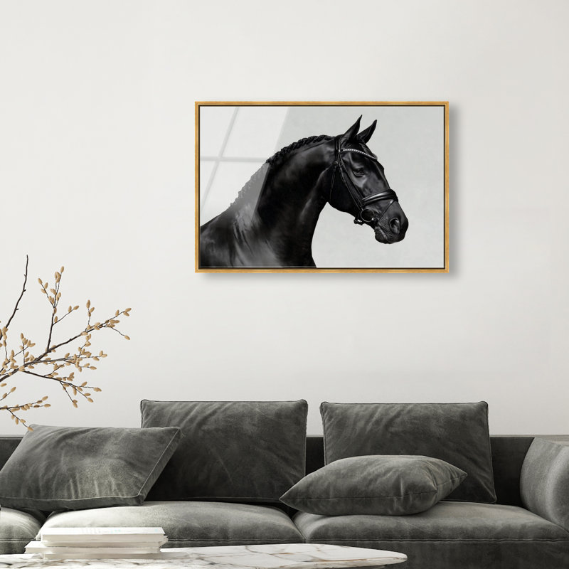 Midnight Majesty I Print, 11"H x 16"W, Gold Floater Frame