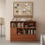 Modern Wooden Bookcase With Storage Cabinet