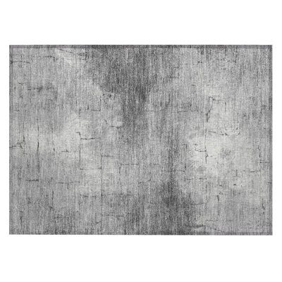 Machine Washable Indoor/Outdoor Husby ACN2215 Geometric Rug