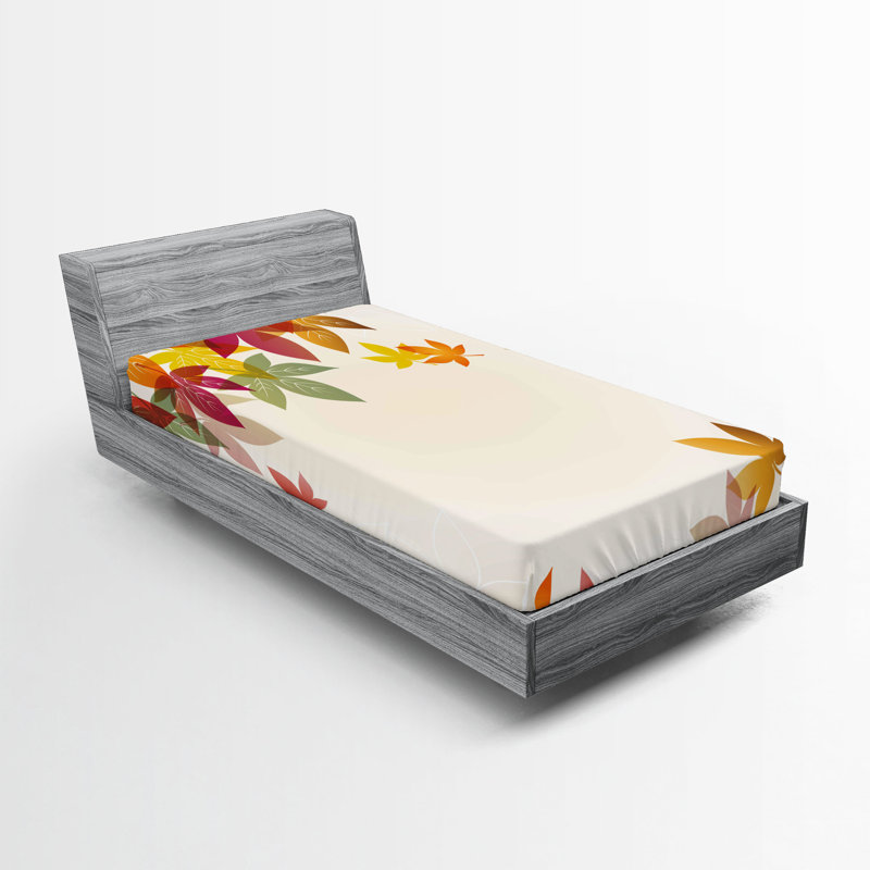 Multicolore Ambesonne, Drap-housse de taille simple