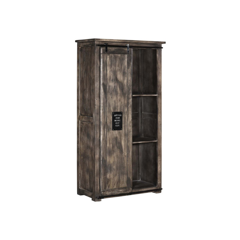 Railway 1 Door Solid Wood Wardrobe