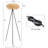 Rustic Floor Lamp With Tripod Base & Black Foot Switch-800956591