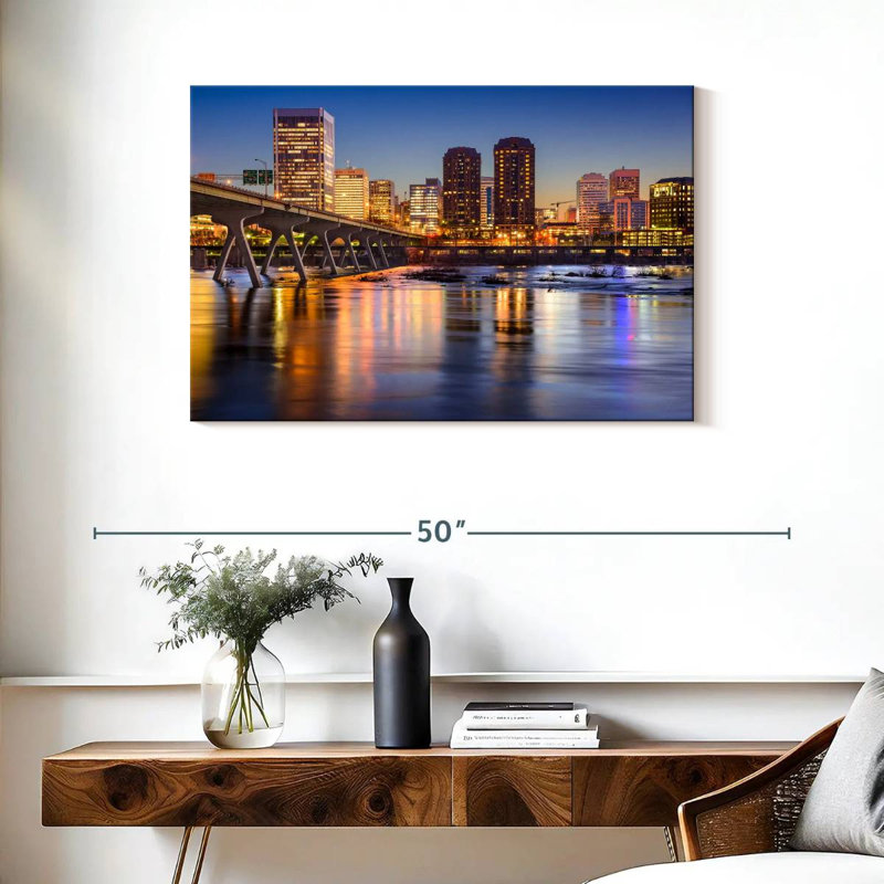 Rorry Illuminated Richmond City, 24" H x 36" W