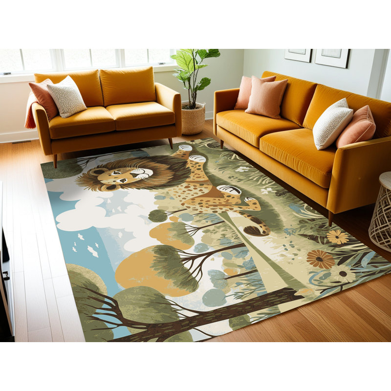 Tapis pour enfants East Urban Home, Rectangle 6 pi x 9 pi
