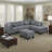 104.5" Upholstered Sofa,Chaise & Ottoman