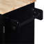 Îlot de cuisine roulant polyvalent avec tablettes coulissantes et supports internes, parfait pour optimiser l'espace et organiser