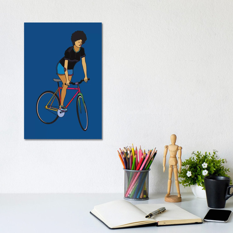 Track Stand by Ninhol - Wrapped Canvas Print, 20.32 cm H x 30.48 cm W