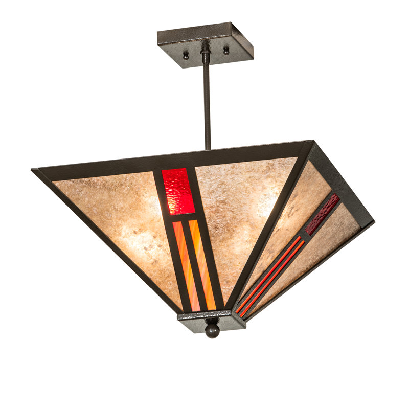 4 - Light Semi Flush Mount