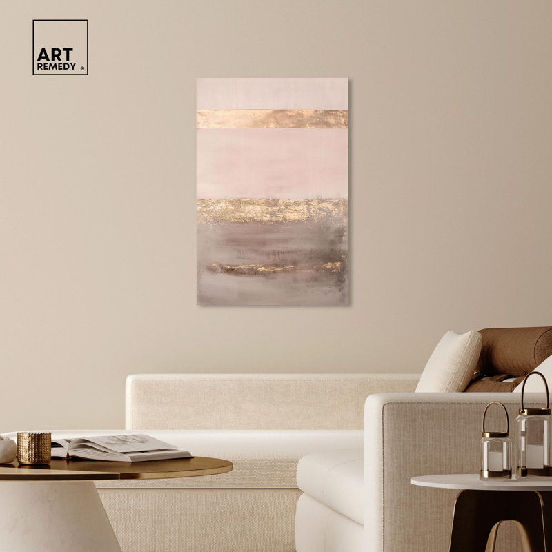 Modern Luxury 45" x 30" Canvas Boho Abstract Art
