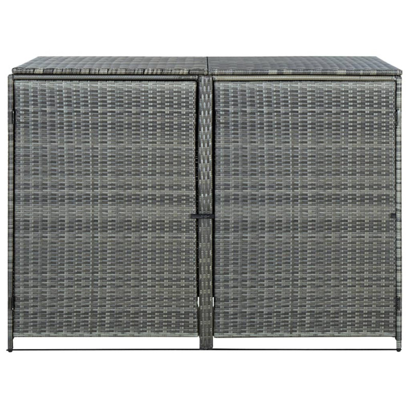 Double Wheelie Bin Shed, Anthracite