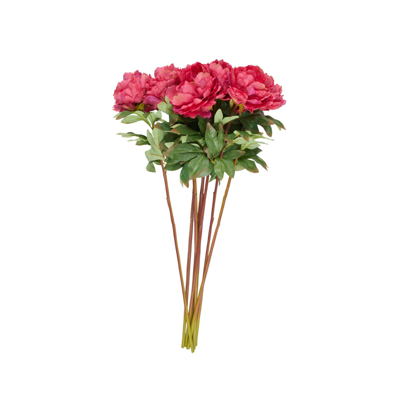 Tige de pivoine artificielle Cole and Grey, H 32 po x l 12 po x P 12 po, Rose