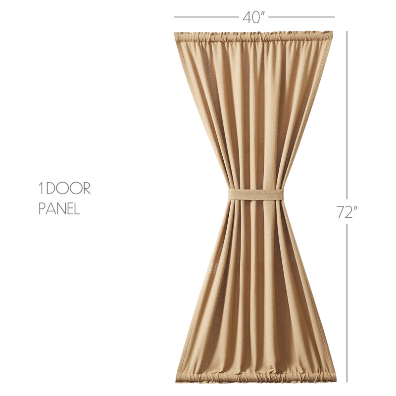 Panneau de rideau obscurcissant 100% coton Cahal