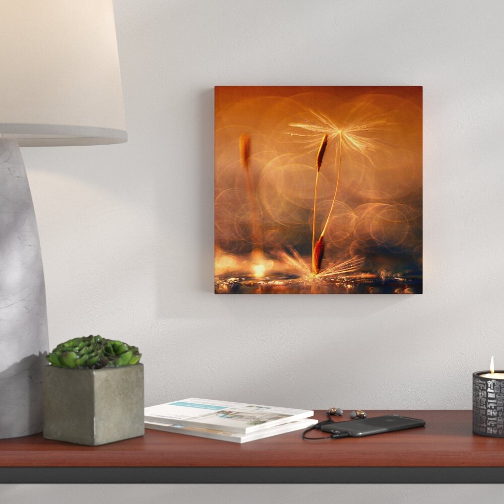 Glasbild Hellgelbe Blume I, Fotodruck