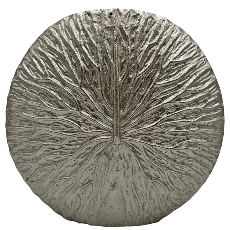 Ayelen Handmade Aluminum Table Vase, Silver