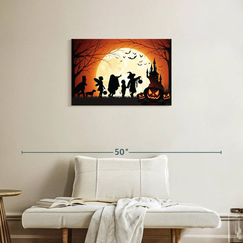 Un tour ou un traitement d'Halloween, H 20 po x l 30 po