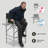 31" Seat Height Tall Folding Camping Chair Directors Chair Foldable Bar Stool with Cup Holder, 250 lbs Capacity-2073058495