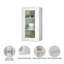 Armoires murales en verre avec contreplaqué blanc l 15 po x P 12 po x H 30 po Prêt à assembler-132515323
