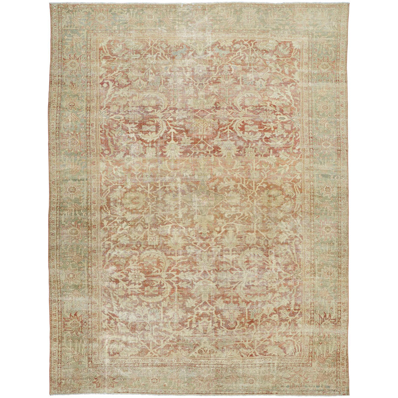 Antique One Of A Kind One-of-a-Kind 9'7" X 12'7" Hand Knotted Area Rug
