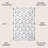 Amuda Blocks Modern Geometric White/Gray Rug-968302014