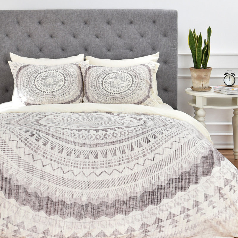 Iveta Abolina Polyester Geometric Shapes Duvet Cover, Queen Duvet Cover + 2 Shams