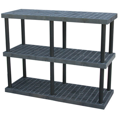 Ansonia 66'' W Plastic Shelving Unit