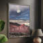 «Last Light On» rayé Butte, impression sur bois massif - 47751-387199101